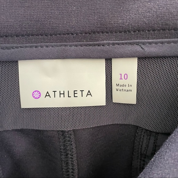 [10]✨NWOT✨Athleta | Ponte Moto Pant 2.0 | Navy Blue w/ Rose Gold Zippers - Picture 14 of 14